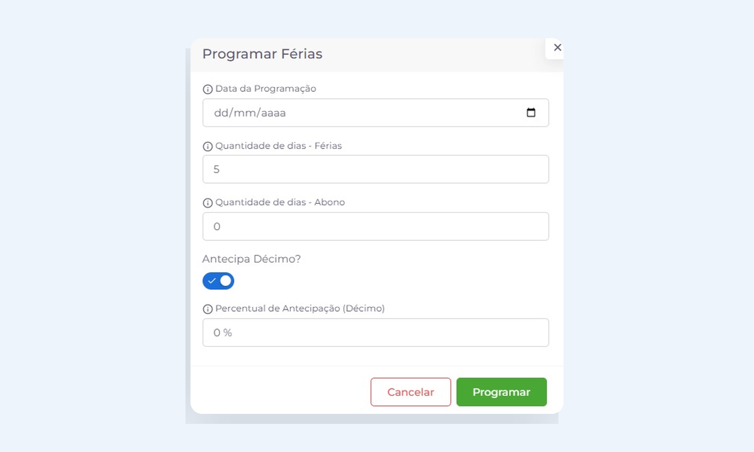 Solicitação e aprovação na plataforma